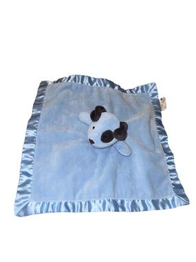 Stepping Stones Blue Puppy Dog  Patch Eye Security Blanket Baby Lovey